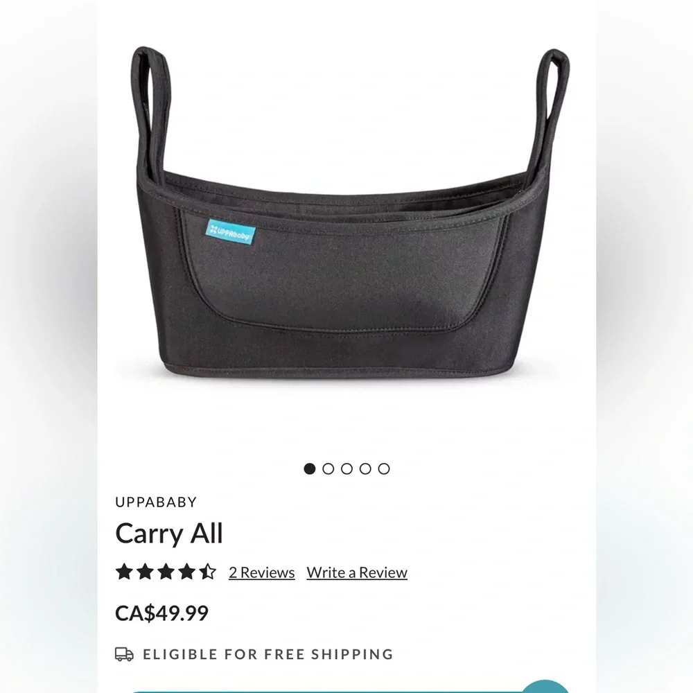 Uppababy black stroller organizer paid $94 with shipping - Picture 1 of 4